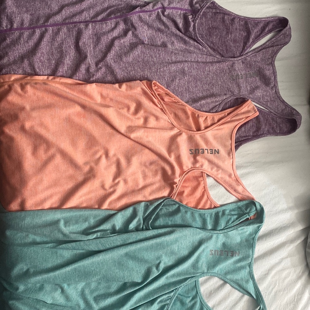 Exercise tank tops, only worn a few times.
